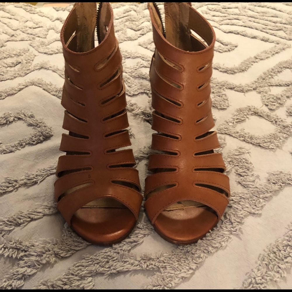 Steve Madden cage bootie heels